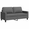 vidaXL Sof&aacute; de 2 lugares em tecido 140 cm cinzento-escuro