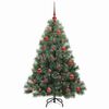 vidaXL &Aacute;rvore de Natal Artificial com 150 LEDs Verde 150 cm PE e PVC