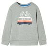 vidaXL Sweatshirt para crian&ccedil;a cor caqui-claro mesclado 92