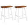vidaXL Bancos de bar 2 pcs madeira maci&ccedil;a