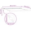 vidaXL Toldo Retr&aacute;til Branco 300 x 250 cm Tecido e Metal
