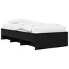vidaXL Estrutura da Cama com prateleira Carvalho Preto 80 x 200 cm