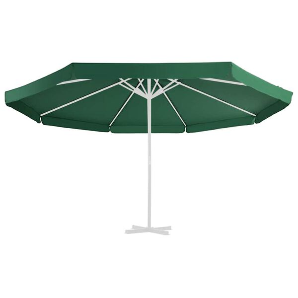 vidaXL Tecido de substitui&ccedil;&atilde;o p/ guarda-sol de exterior 515 cm verde
