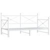 vidaXL Cama de dia com gavet&atilde;o sem colch&atilde;o 107x203 cm a&ccedil;o branco