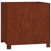 vidaXL Vaso/floreira c/ pernas 2 pcs 50x50x50cm a&ccedil;o corten enferrujado