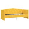 vidaXL Sof&aacute;-cama c/ sa&iacute;da USB 90x200 cm veludo amarelo