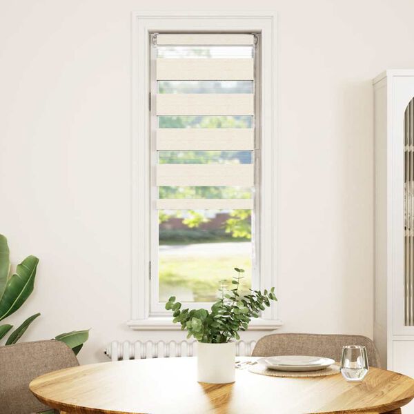 vidaXL Cortina de zebra 40x150 cm largura do tecido 35,9 cm poli&eacute;ster