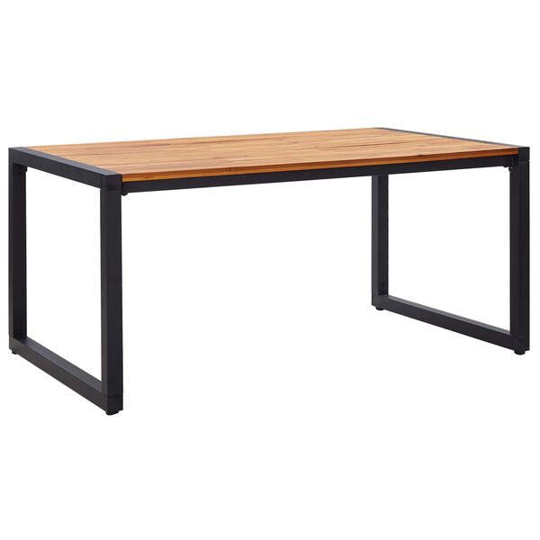 vidaXL 5 pcs conjunto de jantar para jardim preto