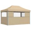 vidaXL Tenda de Festa Bege 279 x 410 x 315 cm Tecido Oxford