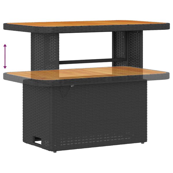 vidaXL Conjunto de Sof&aacute; de Jardim 12 pcs Preto 90 x 55 x 71 cm