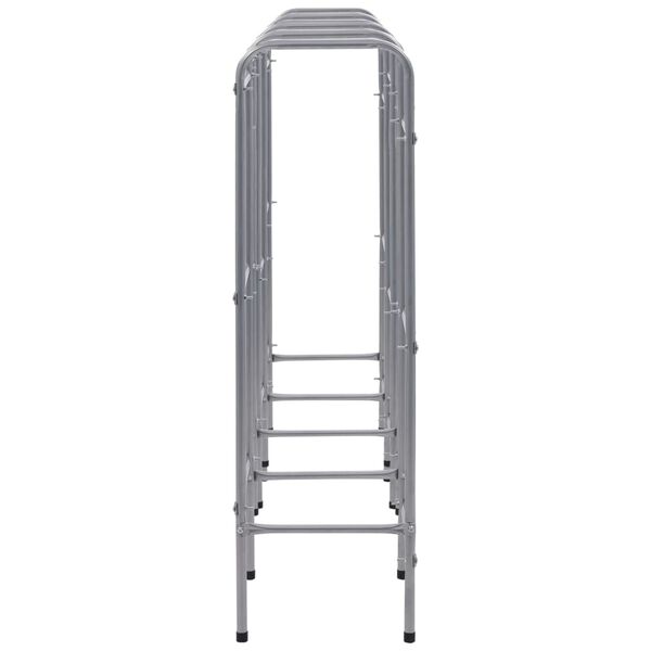 vidaXL Prateleira para 12 caixas 190x33x116 cm a&ccedil;o prateado