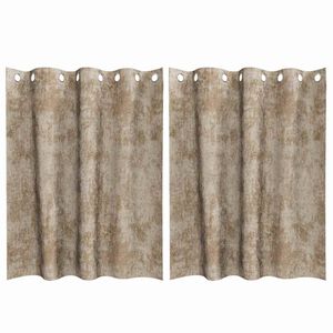 vidaXL Cortinas de Veludo 2 unid. champanhe 140 x 140 cm Veludo