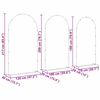vidaXL Arco de Casamento 3 pcs Branco A&ccedil;o