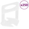 vidaXL Niveladores de ladrilhos 250 pcs 1 mm