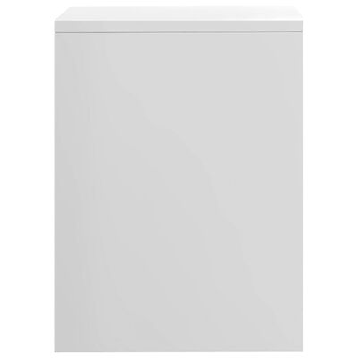 vidaXL Mesa-de-cabeceira 40x30x40 cm aglomerado branco brilhante