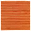 vidaXL Vaso/floreira de jardim 70x70x72,5 cm pinho maci&ccedil;o castanho mel