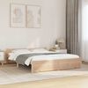 vidaXL Estrutura de cama casal 135x190 cm madeira maci&ccedil;a