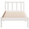 vidaXL Cama extra longa sem colch&atilde;o 100x210 cm pinho maci&ccedil;o branco