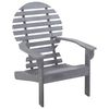 vidaXL Cadeira Adirondack em madeira de ac&aacute;cia maci&ccedil;a cinzento