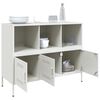 vidaXL Aparador 100,5x39x79 cm aço branco