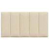 vidaXL Almofad&atilde;o de cabeceira Hanko 80 cm tecido creme