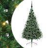 vidaXL &Aacute;rvore de Natal Artificial Pr&eacute;-iluminada Verde 180 cm PVC