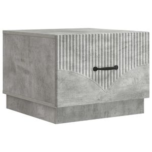 vidaXL Mesa de centro com gaveta Cinzento Cimento 49 x 50 x 37 cm