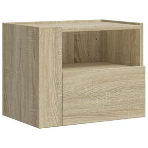 vidaXL Mesa de cabeceira de parede 45x30x35 cm carvalho sonoma