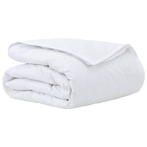 vidaXL Edredom 2-em-1 Branco 135 x 200 cm Pena