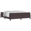 vidaXL Cama Box Marrom Escuro 180 x 200 cm tecido