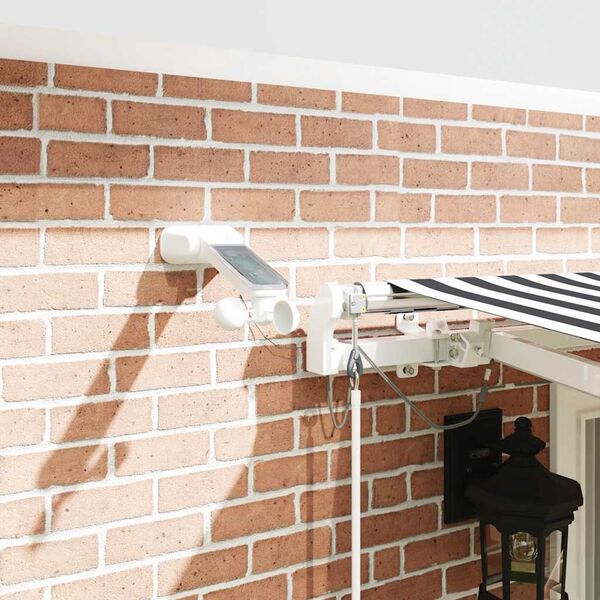 vidaXL Toldo retr&aacute;til autom&aacute;tico com LED 400x300 cm antracite/branco