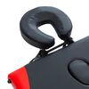 vidaXL Mesa de massagem dobr&aacute;vel 3 zonas alum&iacute;nio preto e vermelho