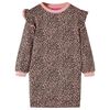 vidaXL Vestido de crian&ccedil;a rosa-m&eacute;dio 104