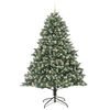 vidaXL &Aacute;rvore de Natal Artificial Verde 240 cm PVC, Pl&aacute;stico e A&ccedil;o