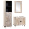 vidaXL Conjunto de M&oacute;veis para Banheiro 3 unid. Branco