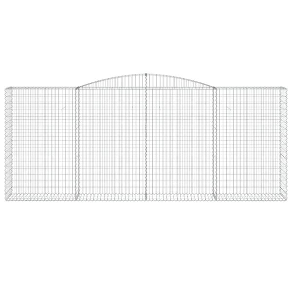 vidaXL Cestos gabião arqueados 5pcs 400x50x160/180cm ferro galvanizado