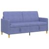 vidaXL Sofa com Armazenamento Azul Jeans 172 x 78 x 87 cm Poli&eacute;ster