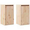 vidaXL Mesas de cabeceira 2 pcs 30x30x60 cm madeira de pinho maci&ccedil;a