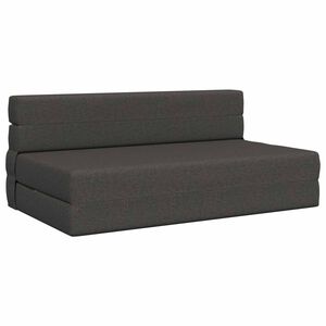 vidaXL Sof&aacute; Cama Dobr&aacute;vel Cinzento-Escuro 152 x 86,5 x 60 cm Tecido