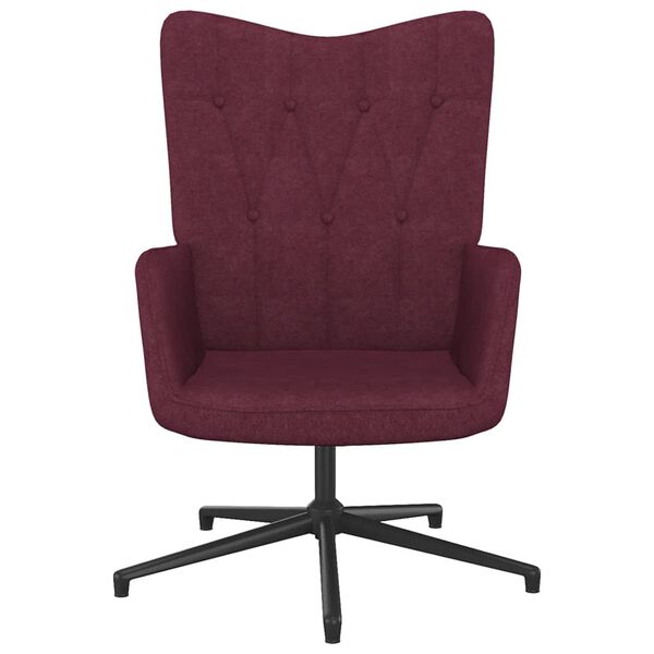 vidaXL Cadeira de descanso tecido roxo