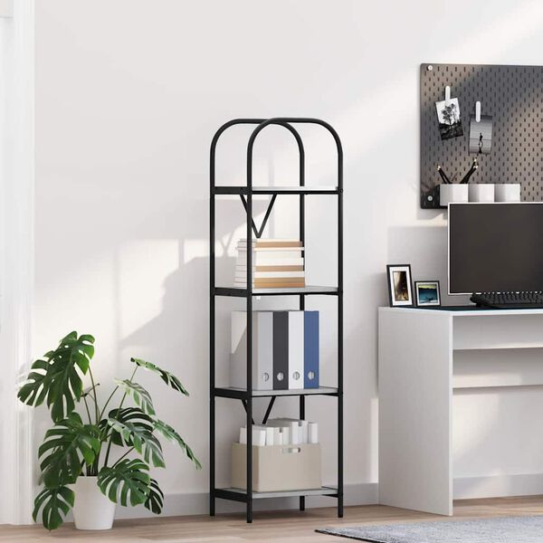 vidaXL Estante Cinza Sonoma 40 x 30 x 146 cm Madeira processada