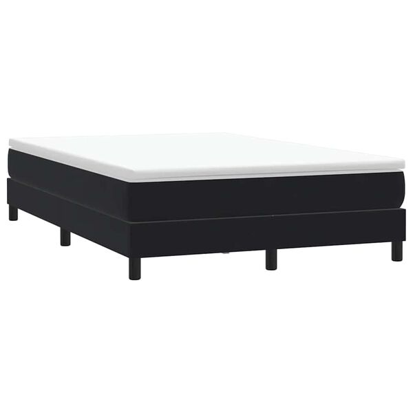 vidaXL Cama sem molas/colch&atilde;o 160x210 cm veludo preto