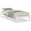 vidaXL Cama extra longa sem colch&atilde;o 100x220 cm pinho maci&ccedil;o branco