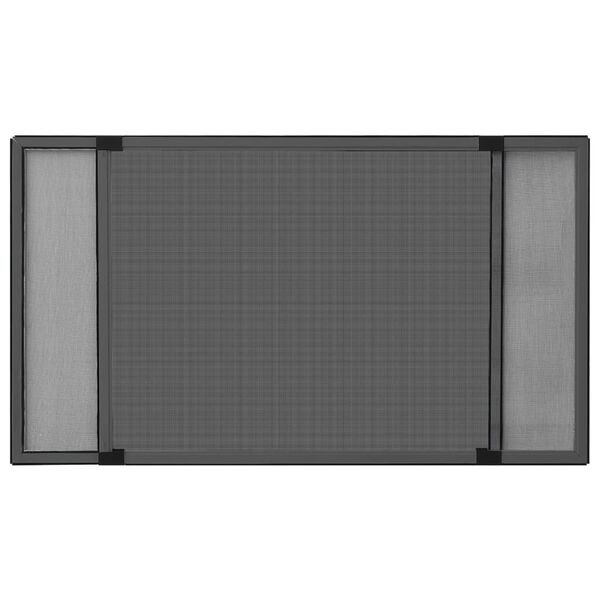 vidaXL Tela anti-insetos extens&iacute;vel janelas (100-193)x75 cm antracite
