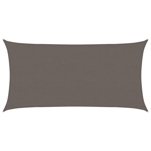 vidaXL Para-sol estilo vela PEAD 2x3,5 m antracite