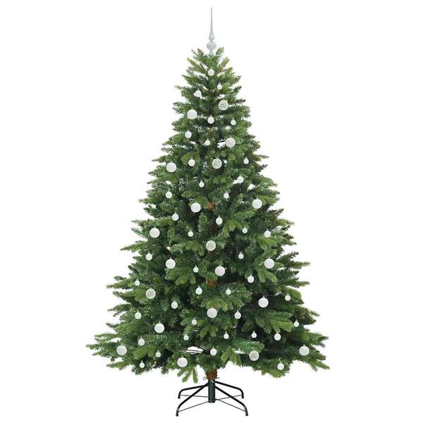 vidaXL &Aacute;rvore de Natal Artificial com 300 LEDs Verde 210 cm PE e PVC