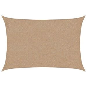 vidaXL Para-sol estilo vela 160 g/m&sup2; 2x2,5m PEAD cinzento-acastanhado