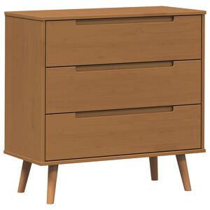 vidaXL Ba&uacute; de Gavetas MOLDE Caramelo 80 x 40 x 80 cm