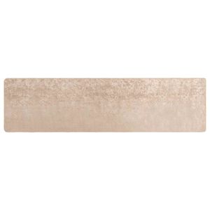 vidaXL Passadeira MARSA Bege 80 x 300 cm Poli&eacute;ster e PVC