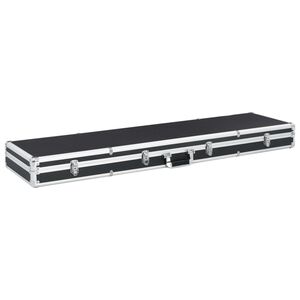 vidaXL Estojo para arma 134x35x12 cm alum&iacute;nio preto